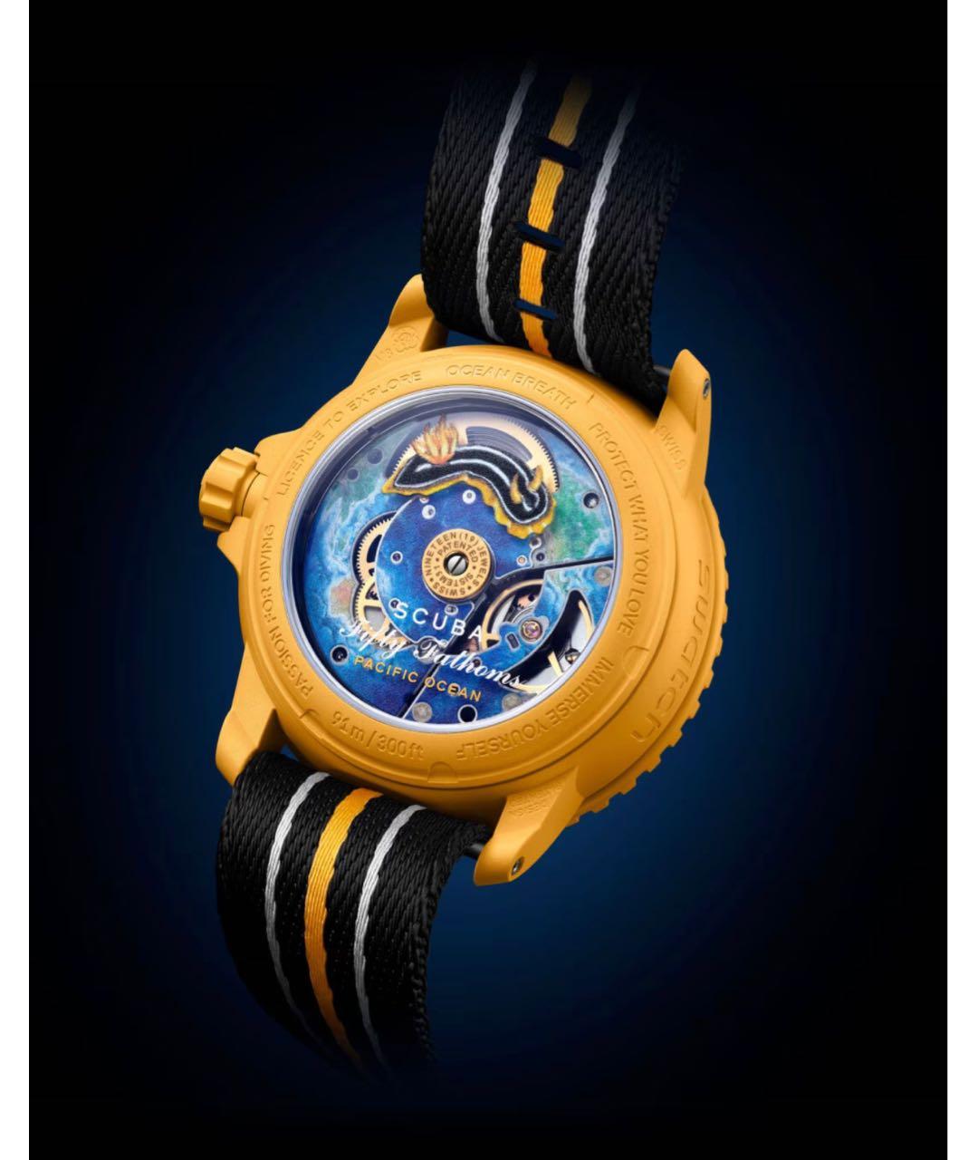 Blancpain Желтые керамические часы, фото 2
