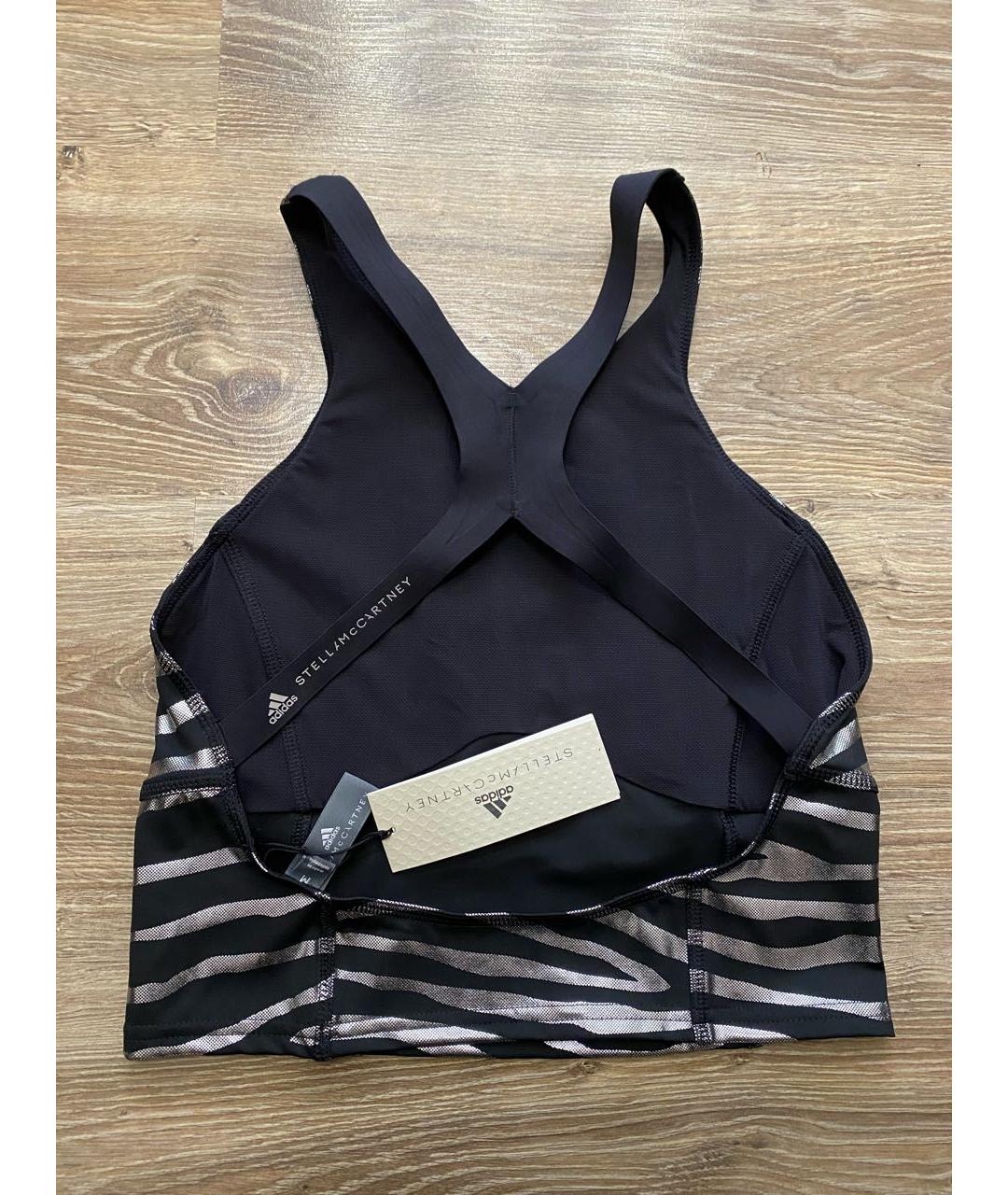 ADIDAS BY STELLA MCCARTNEY Черная синтетическая майка, фото 5