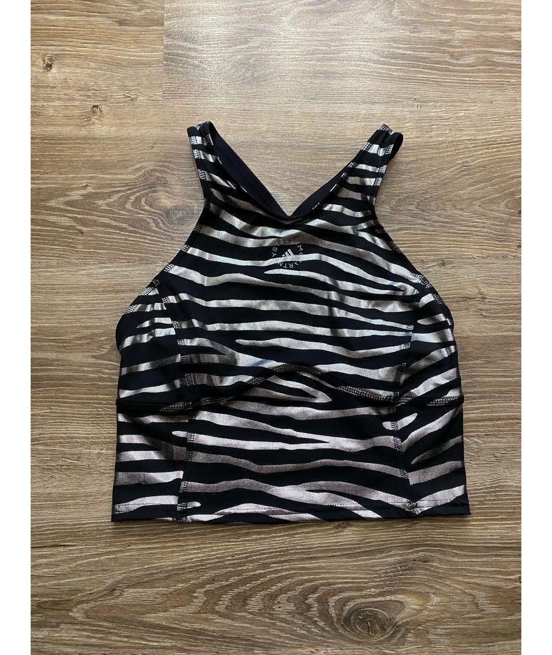 ADIDAS BY STELLA MCCARTNEY Черная синтетическая майка, фото 4