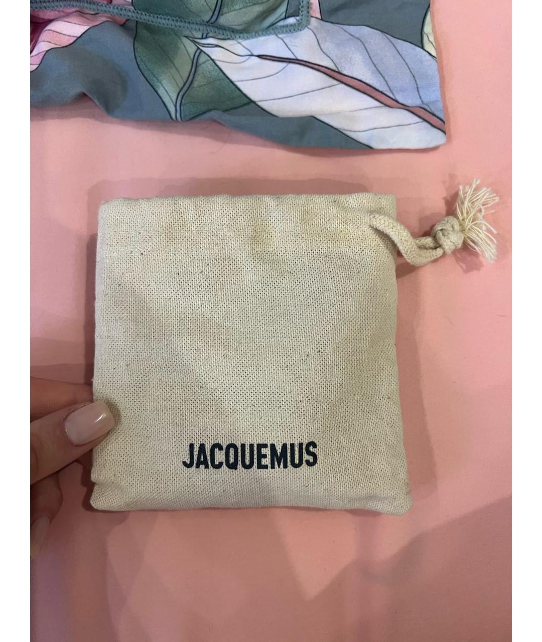JACQUEMUS Белая сумка через плечо из искусственной кожи, фото 6