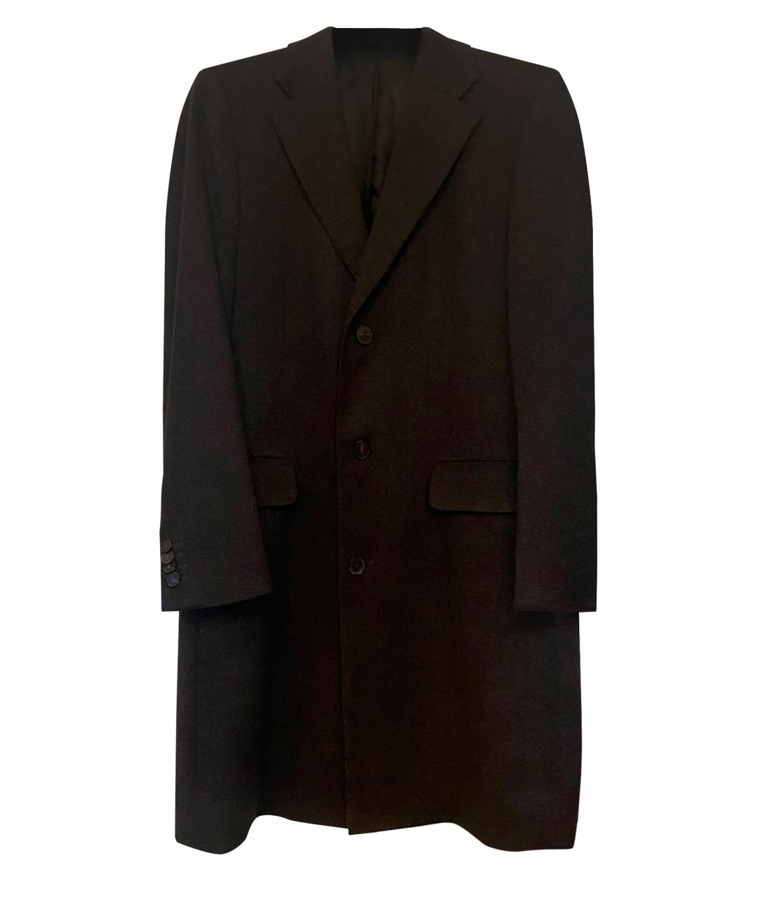 HUGO BOSS Антрацитовое кашемировое пальто, фото 1