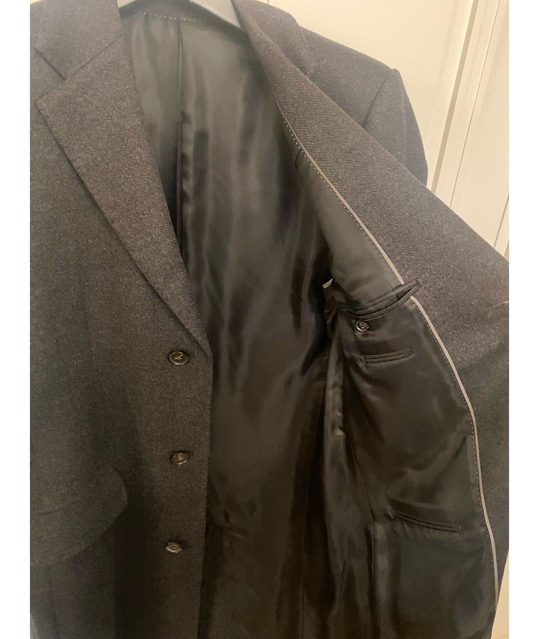 HUGO BOSS Антрацитовое кашемировое пальто, фото 4