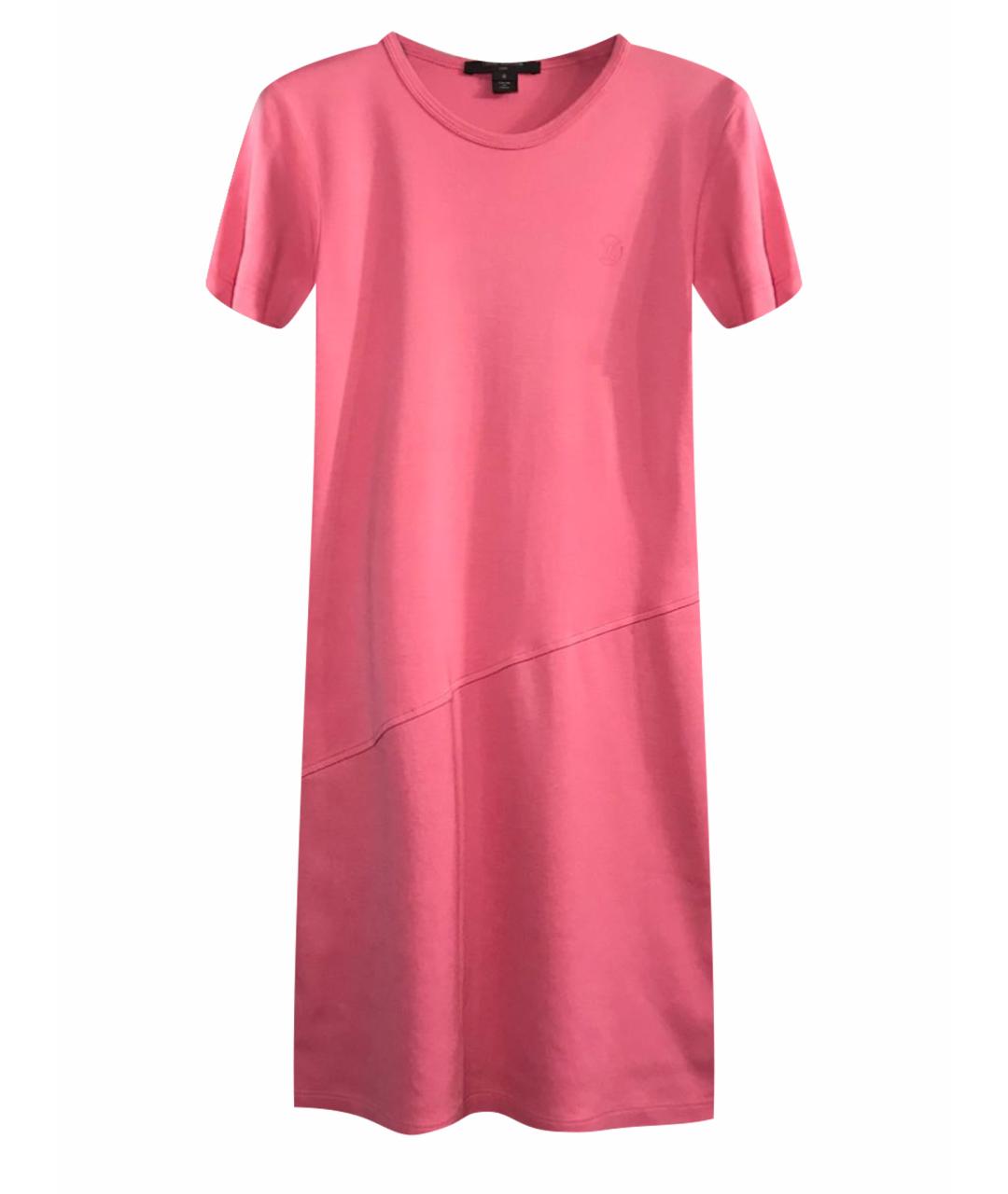 LOUIS VUITTON PRE-OWNED Розовое хлопковое повседневное платье, фото 1