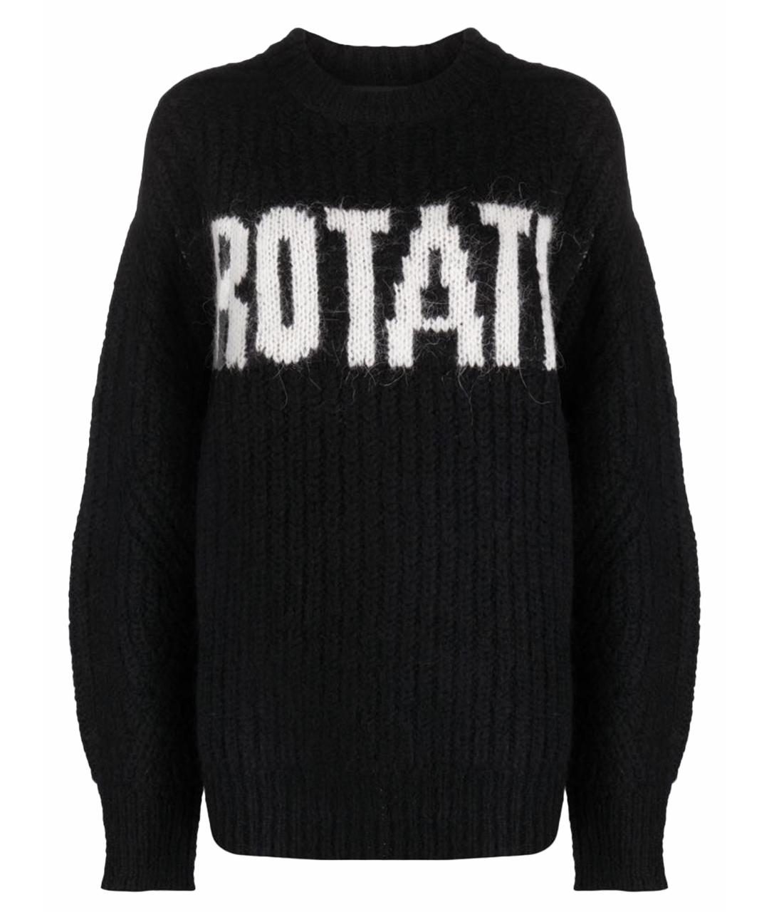 ROTATE Черный шерстяной джемпер / свитер, фото 1