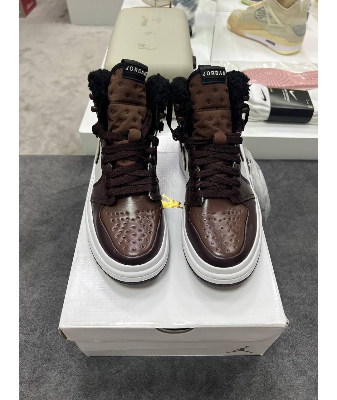 JORDAN Коричневые кроссовки, фото 4