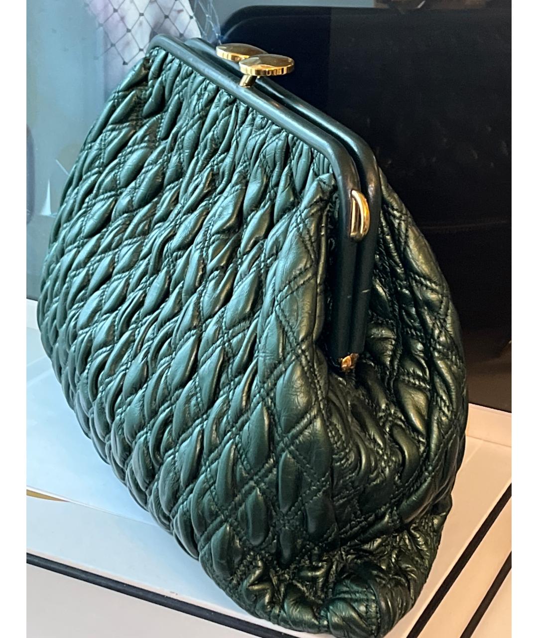 MARC JACOBS Зеленая кожаная сумка через плечо, фото 5