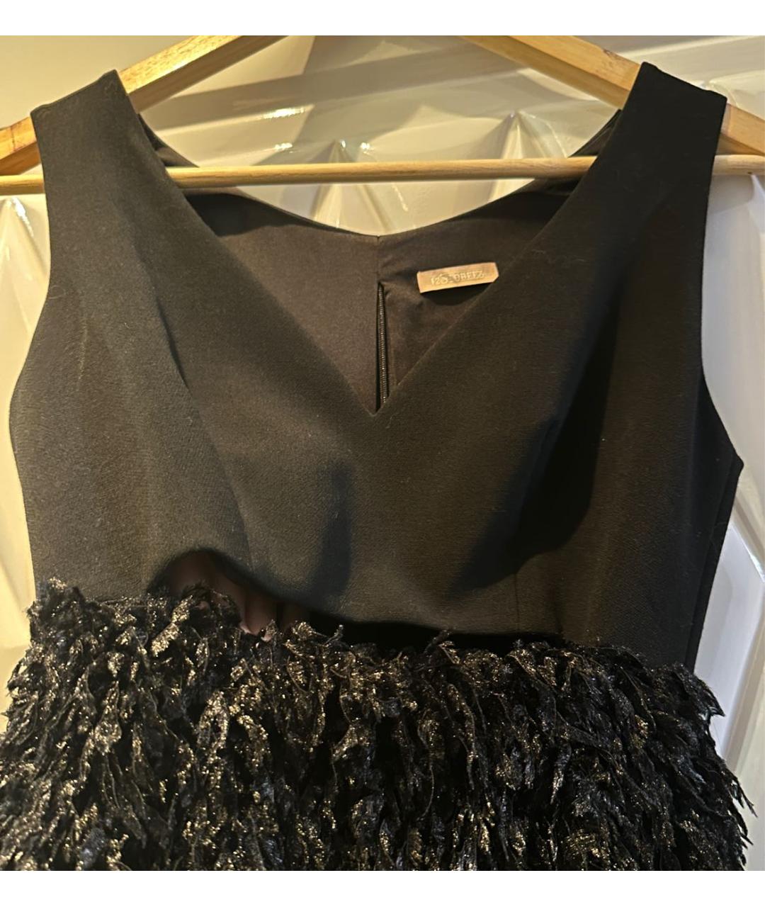 12 STOREEZ Черное вискозное коктейльное платье, фото 3