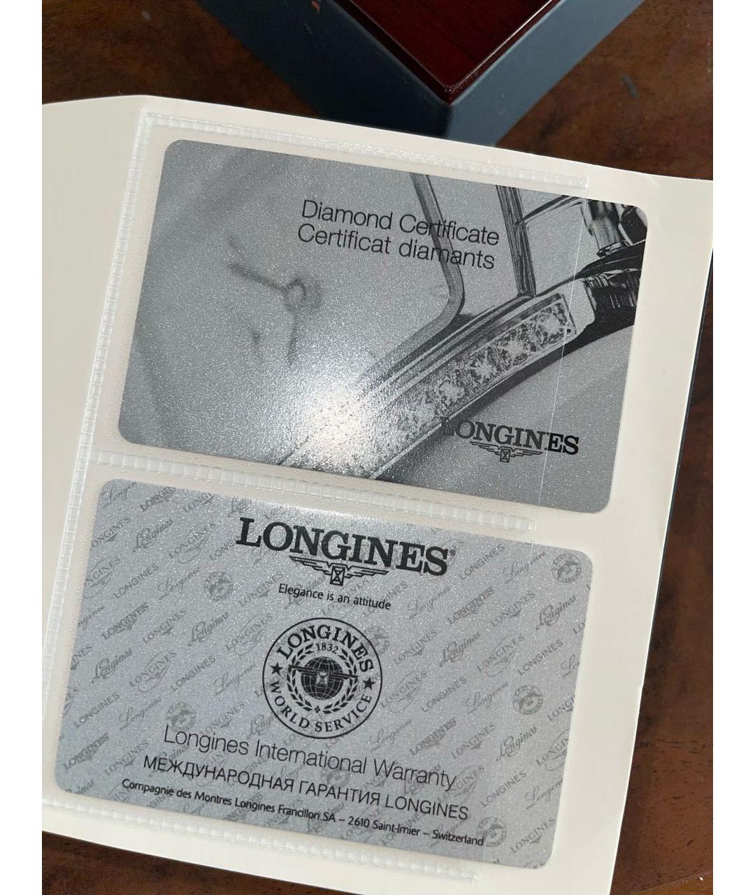 LONGINES Серебряные стеклянные часы, фото 4