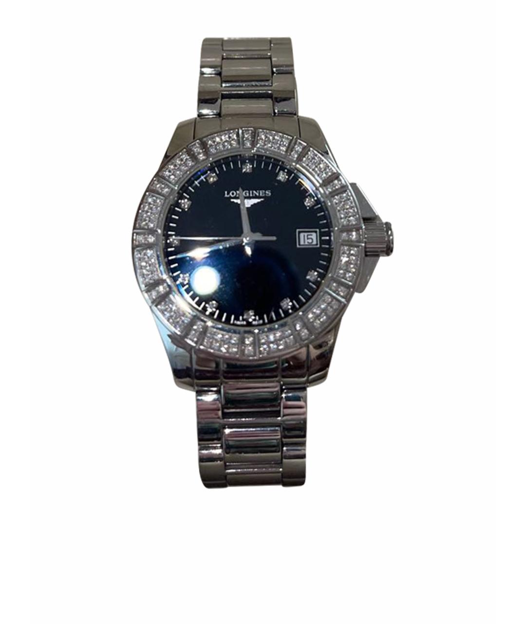 LONGINES Серебряные стеклянные часы, фото 1