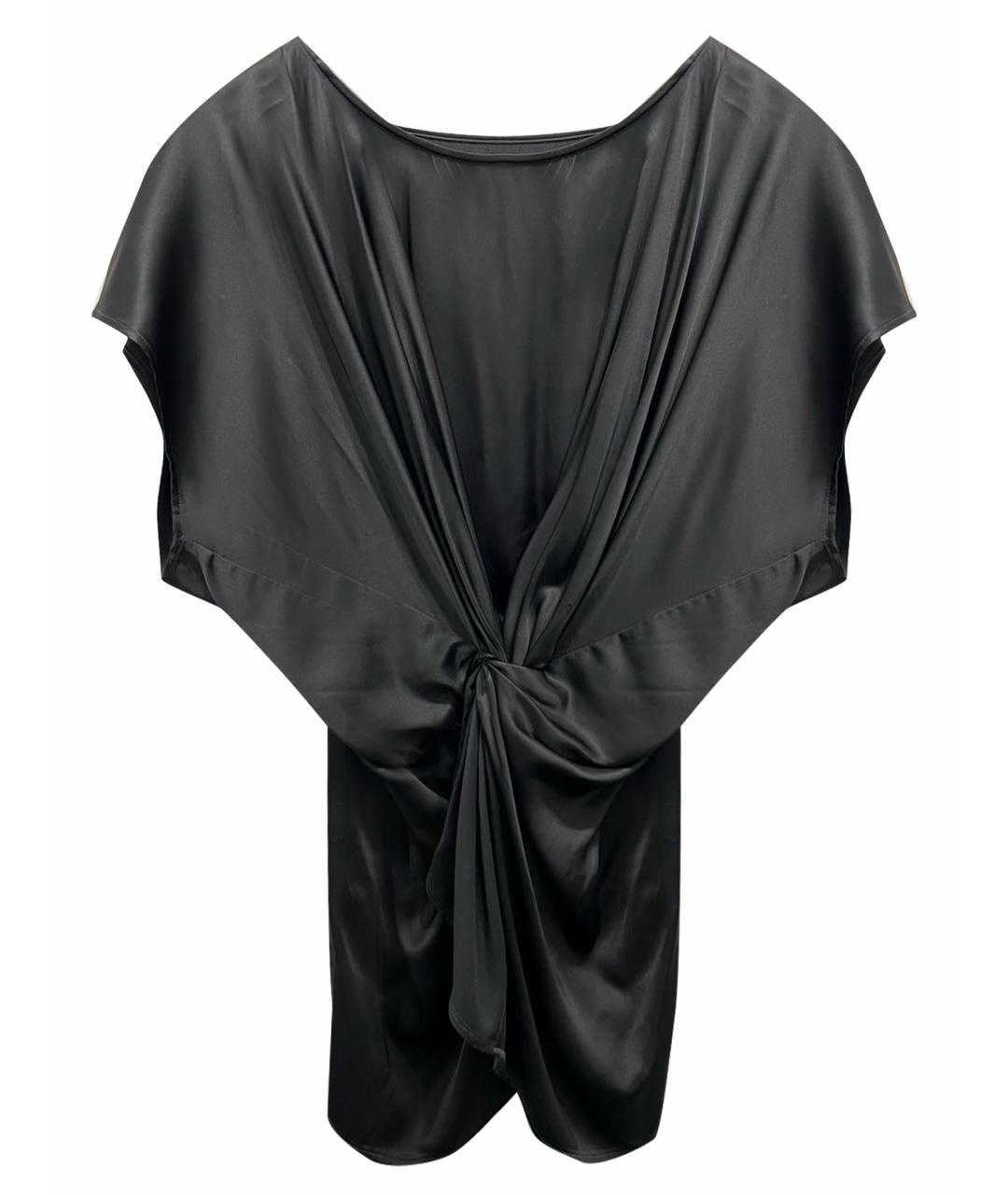 MM6 MAISON MARGIELA Черная вискозная блузы, фото 1