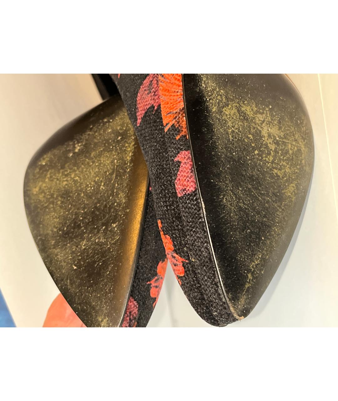 PRADA Черные текстильные туфли, фото 5