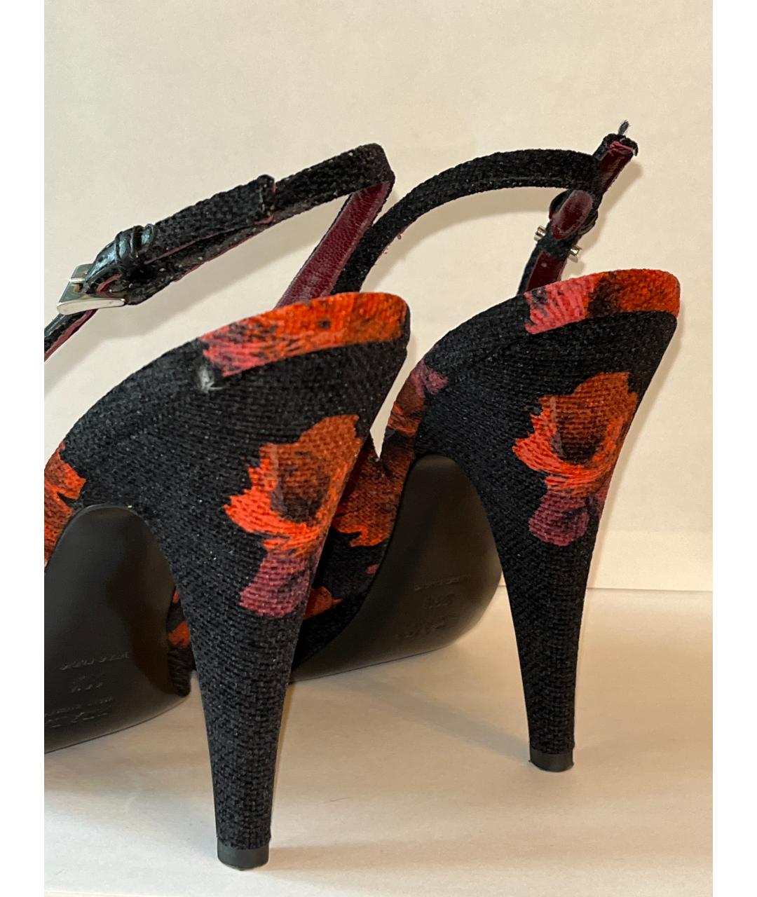 PRADA Черные текстильные туфли, фото 3