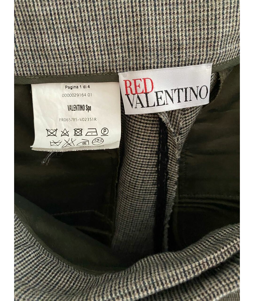 RED VALENTINO Шерстяные прямые брюки, фото 3