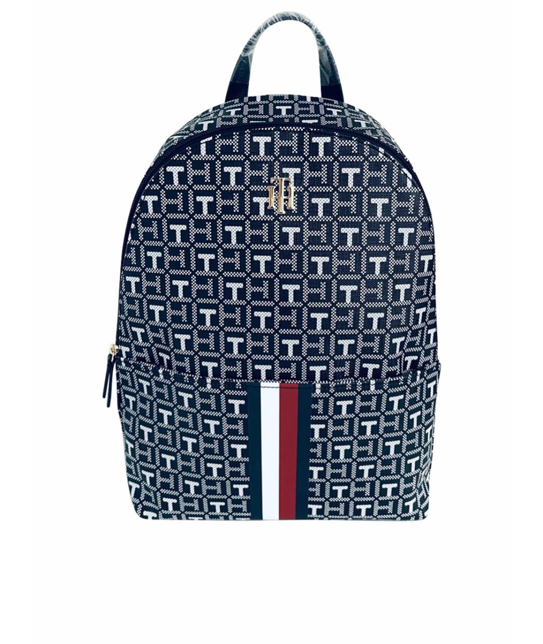 TOMMY HILFIGER Черный рюкзак из искусственной кожи, фото 1