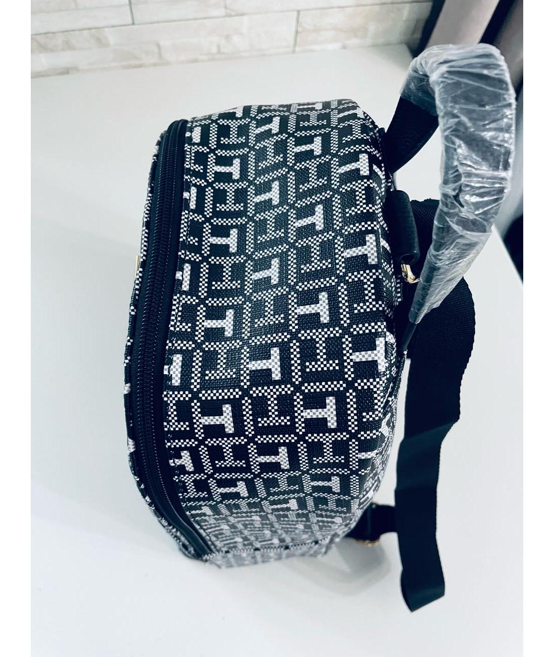 TOMMY HILFIGER Черный рюкзак из искусственной кожи, фото 5