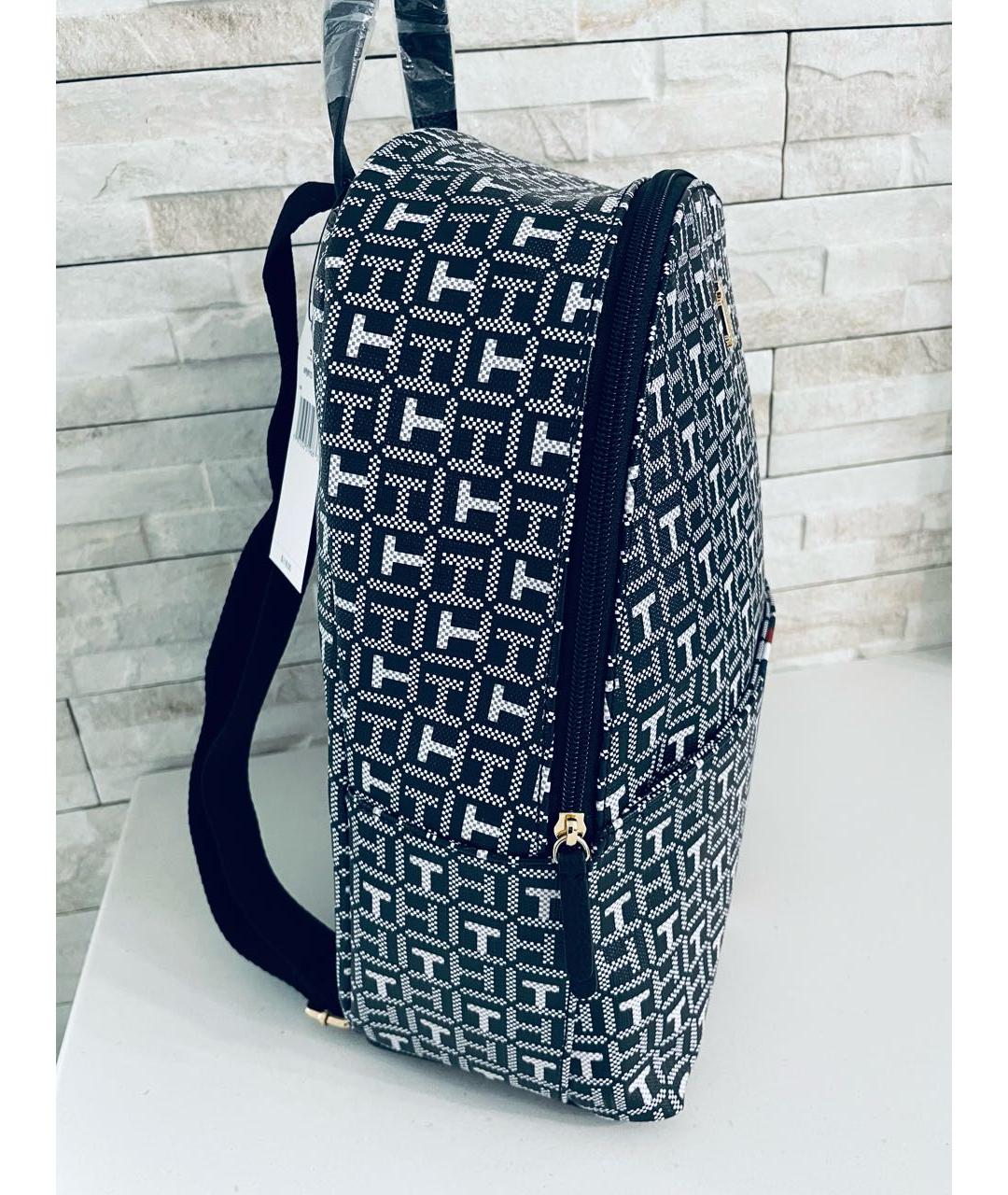 TOMMY HILFIGER Черный рюкзак из искусственной кожи, фото 3