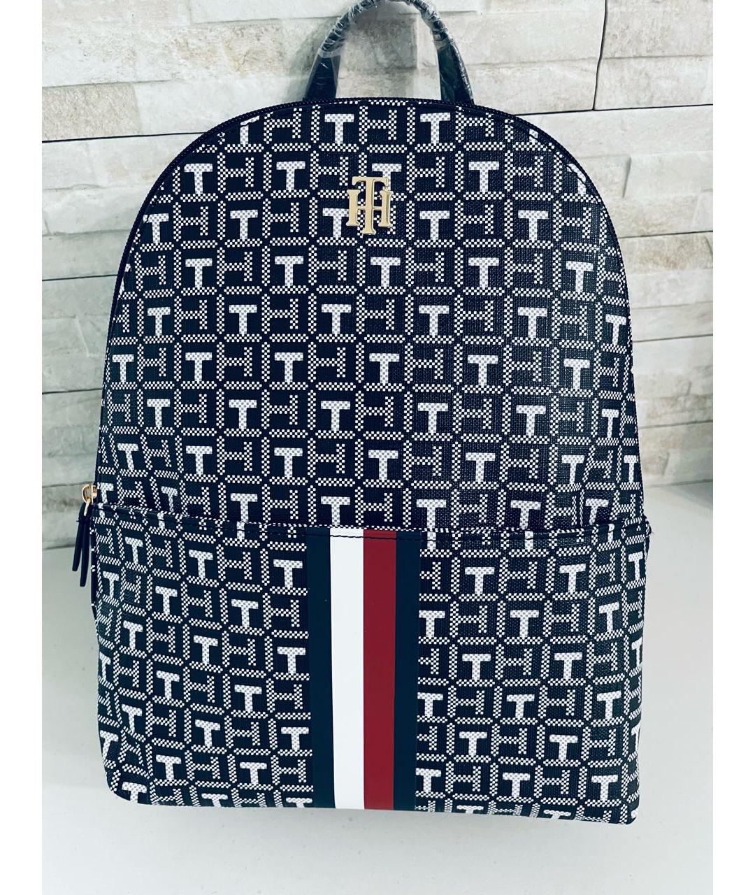TOMMY HILFIGER Черный рюкзак из искусственной кожи, фото 2