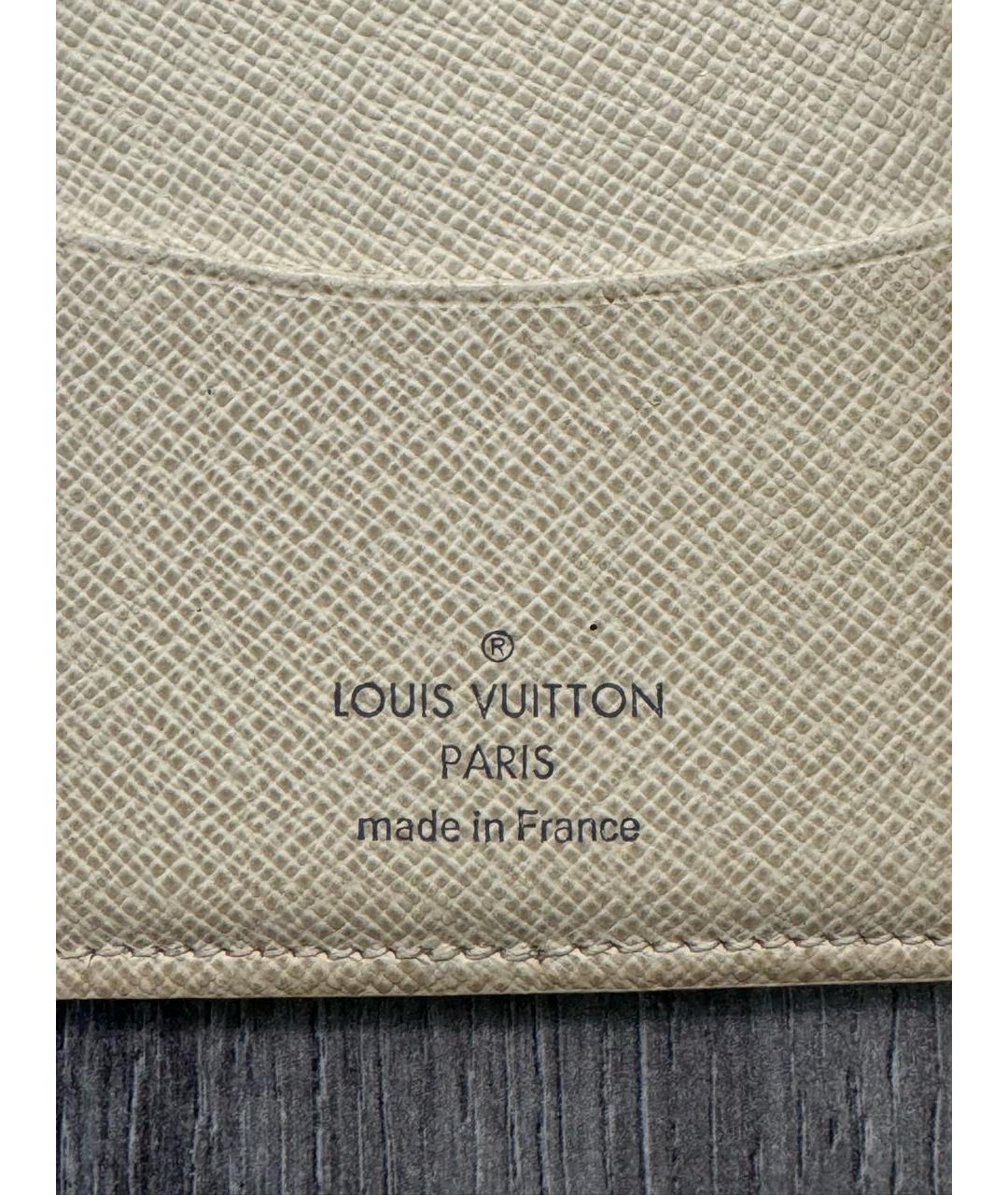 LOUIS VUITTON PRE-OWNED Бежевый кардхолдер, фото 7