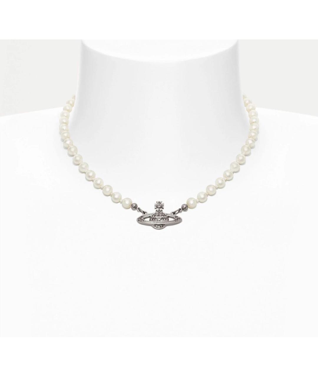VIVIENNE WESTWOOD Белое жемчужное колье, фото 3