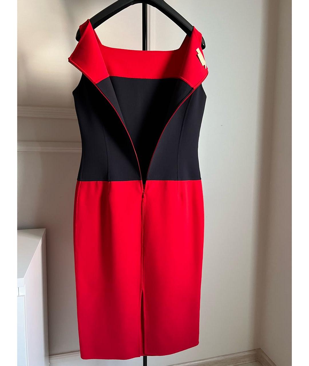 MICHAEL KORS COLLECTION Красное шерстяное повседневное платье, фото 3