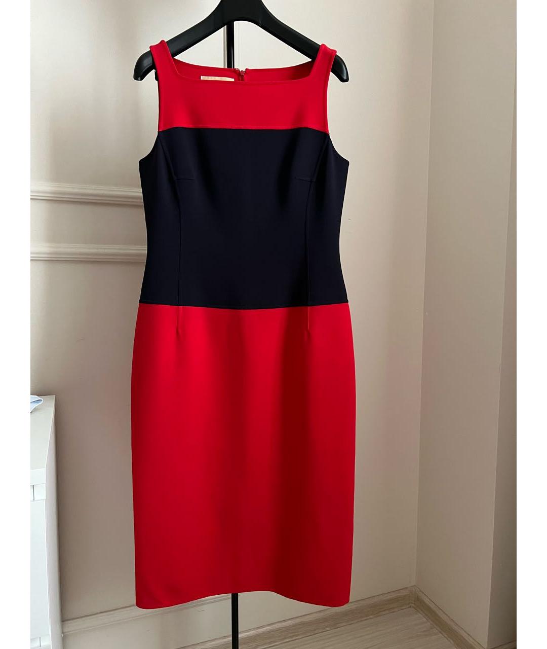 MICHAEL KORS COLLECTION Красное шерстяное повседневное платье, фото 2