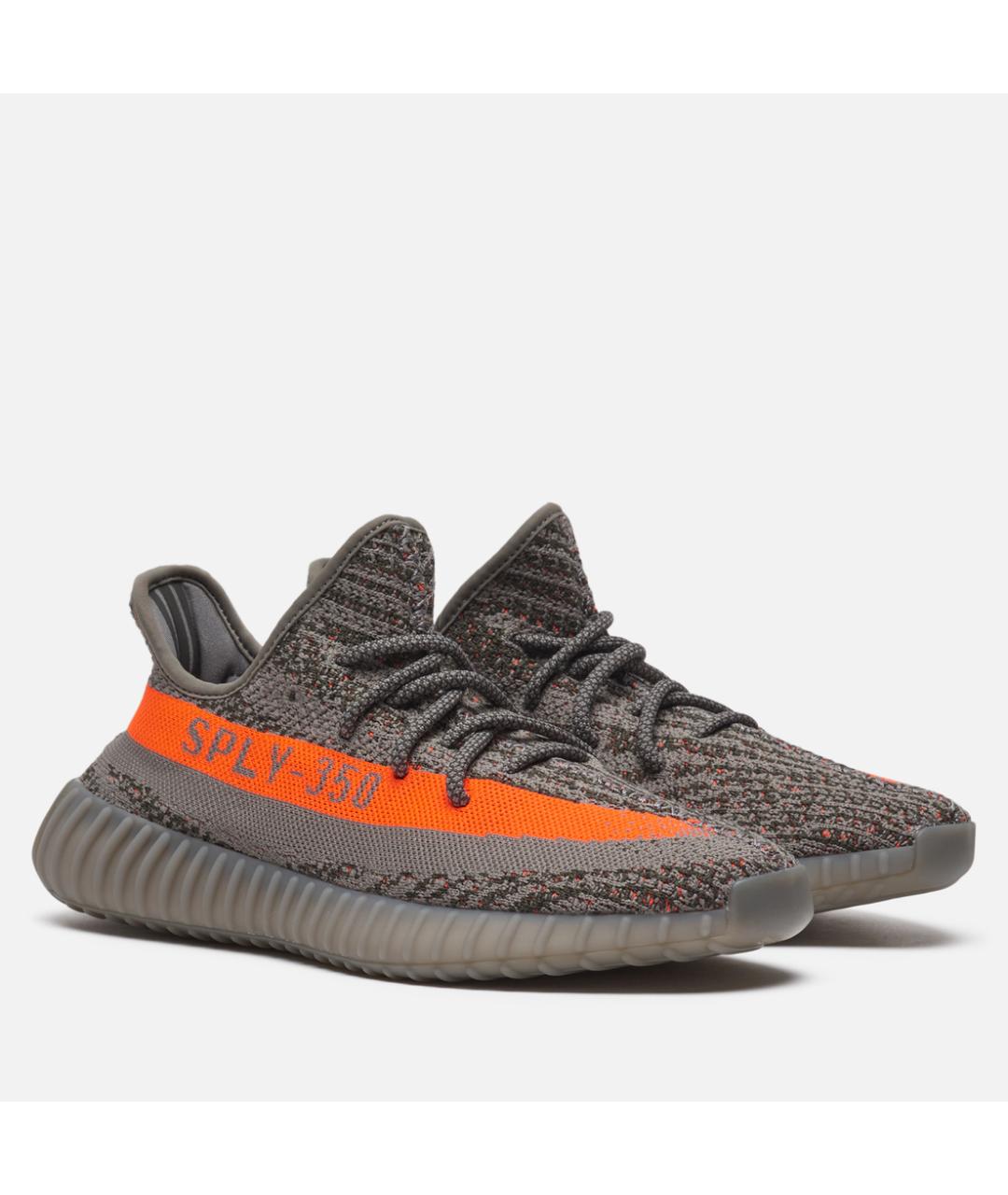 ADIDAS YEEZY Серые низкие кроссовки / кеды, фото 2