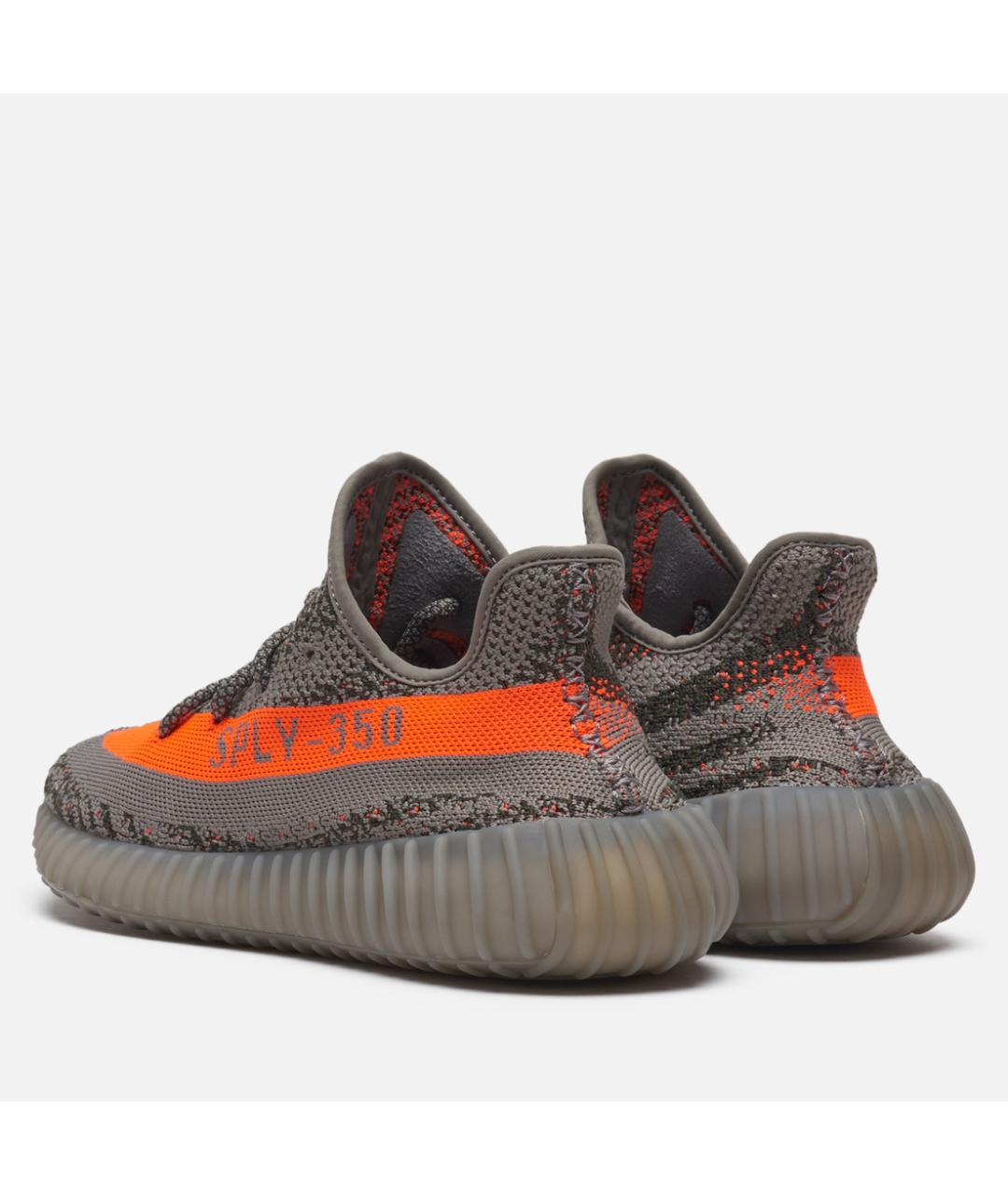 ADIDAS YEEZY Серые низкие кроссовки / кеды, фото 3