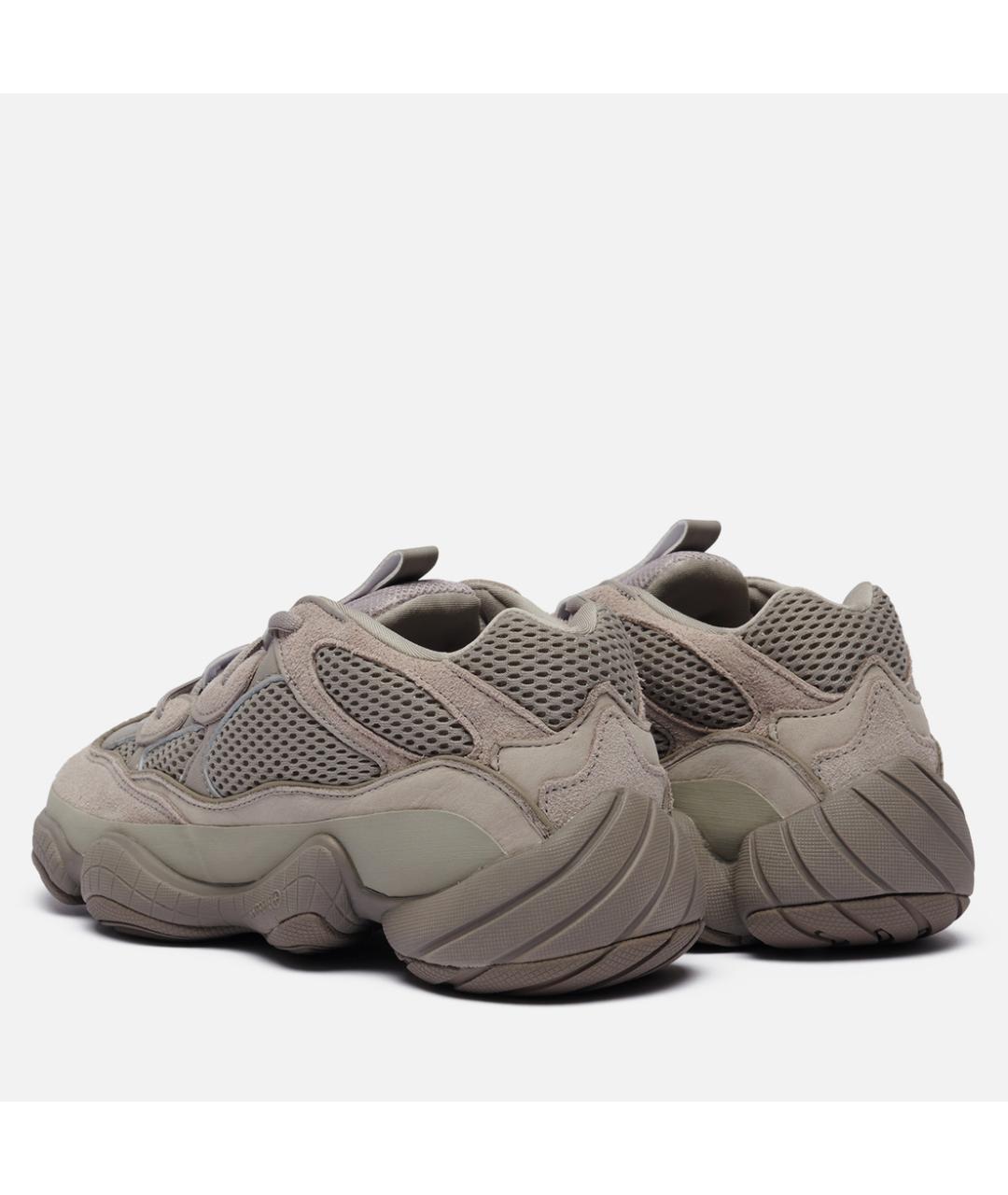 ADIDAS YEEZY Серые замшевые низкие кроссовки / кеды, фото 4