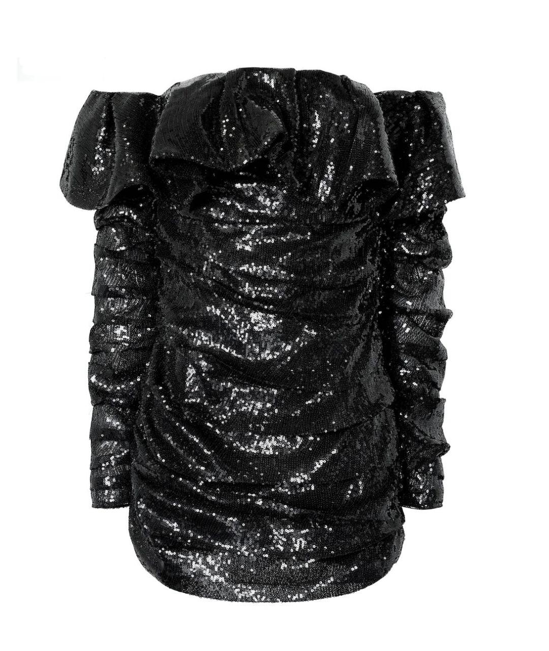 THE ATTICO Черное коктейльное платье, фото 9