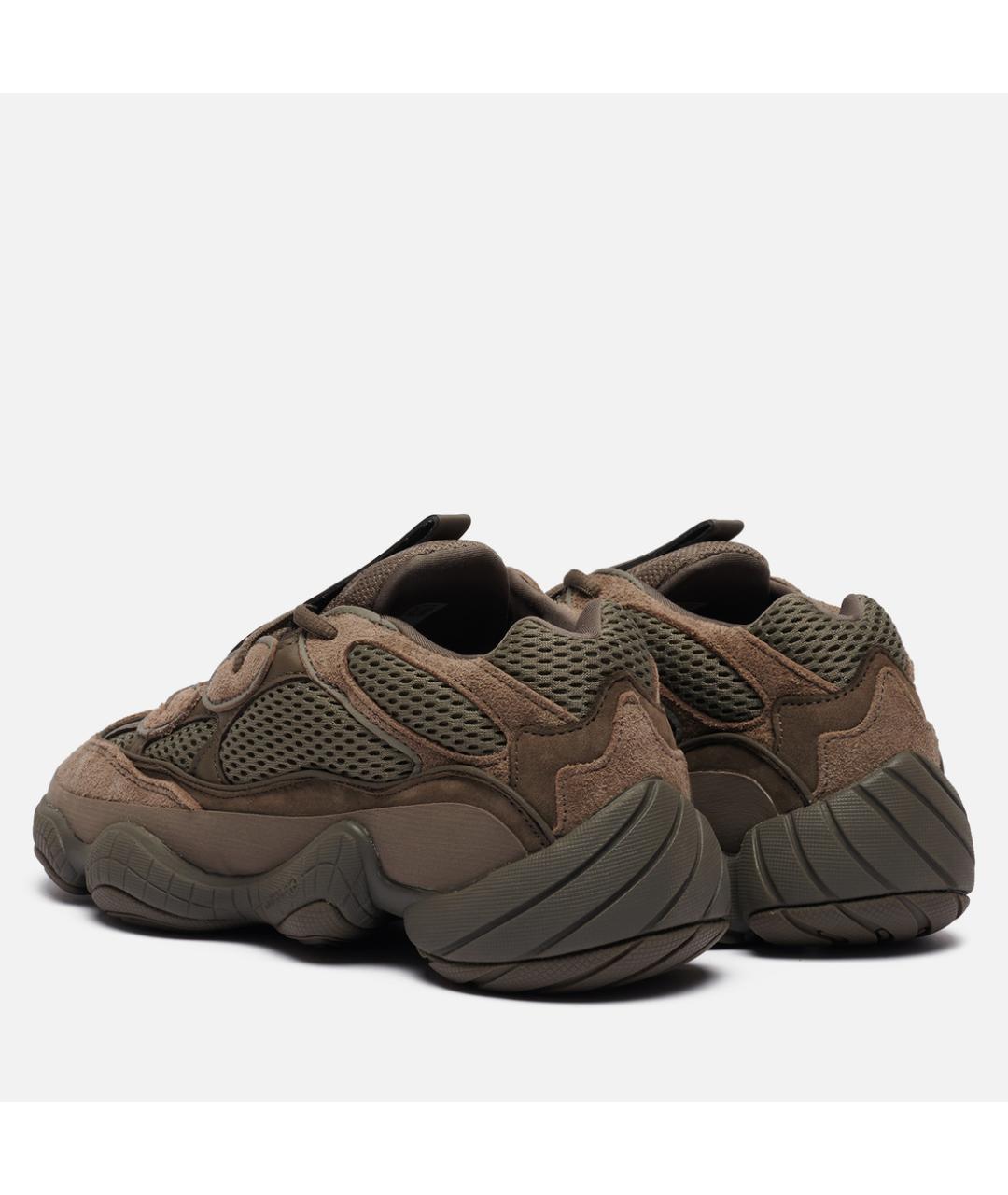 ADIDAS YEEZY Коричневые замшевые кроссовки, фото 4