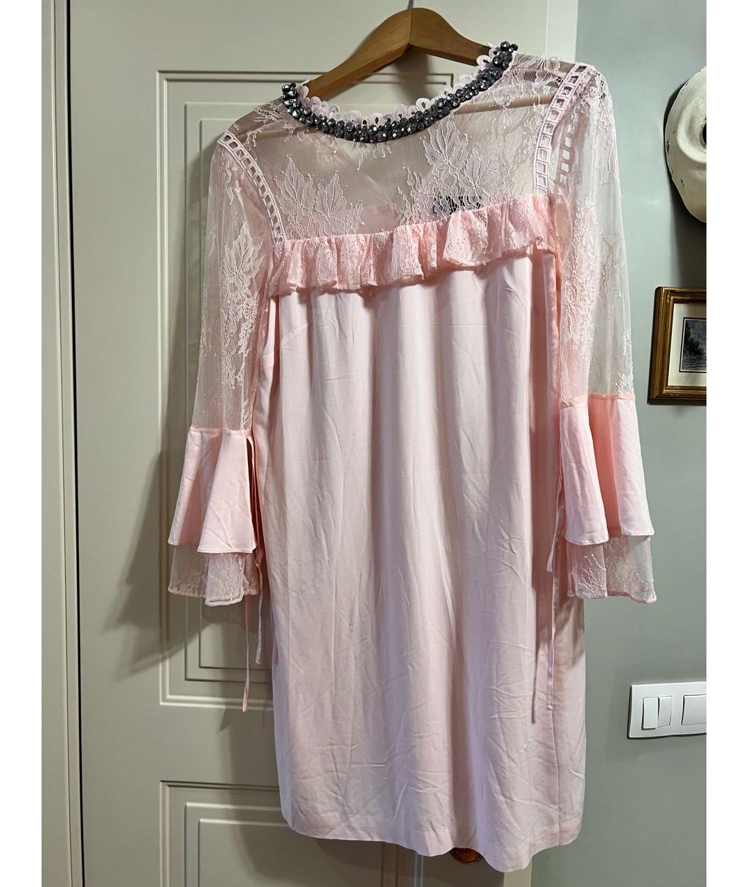 JUICY COUTURE Розовое вискозное платье, фото 7