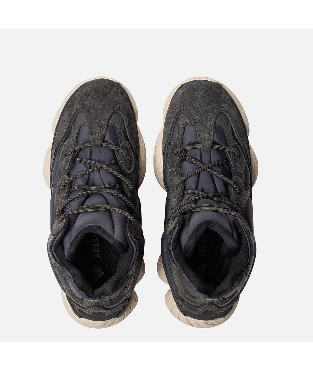 ADIDAS YEEZY Темно-синие замшевые кроссовки, фото 3