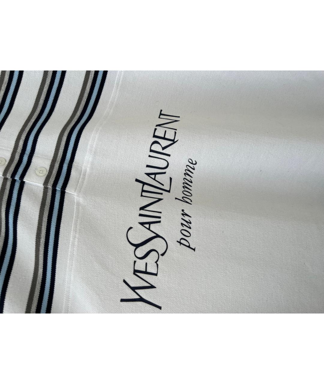 SAINT LAURENT Хлопко-полиэстеровое поло с коротким рукавом, фото 2