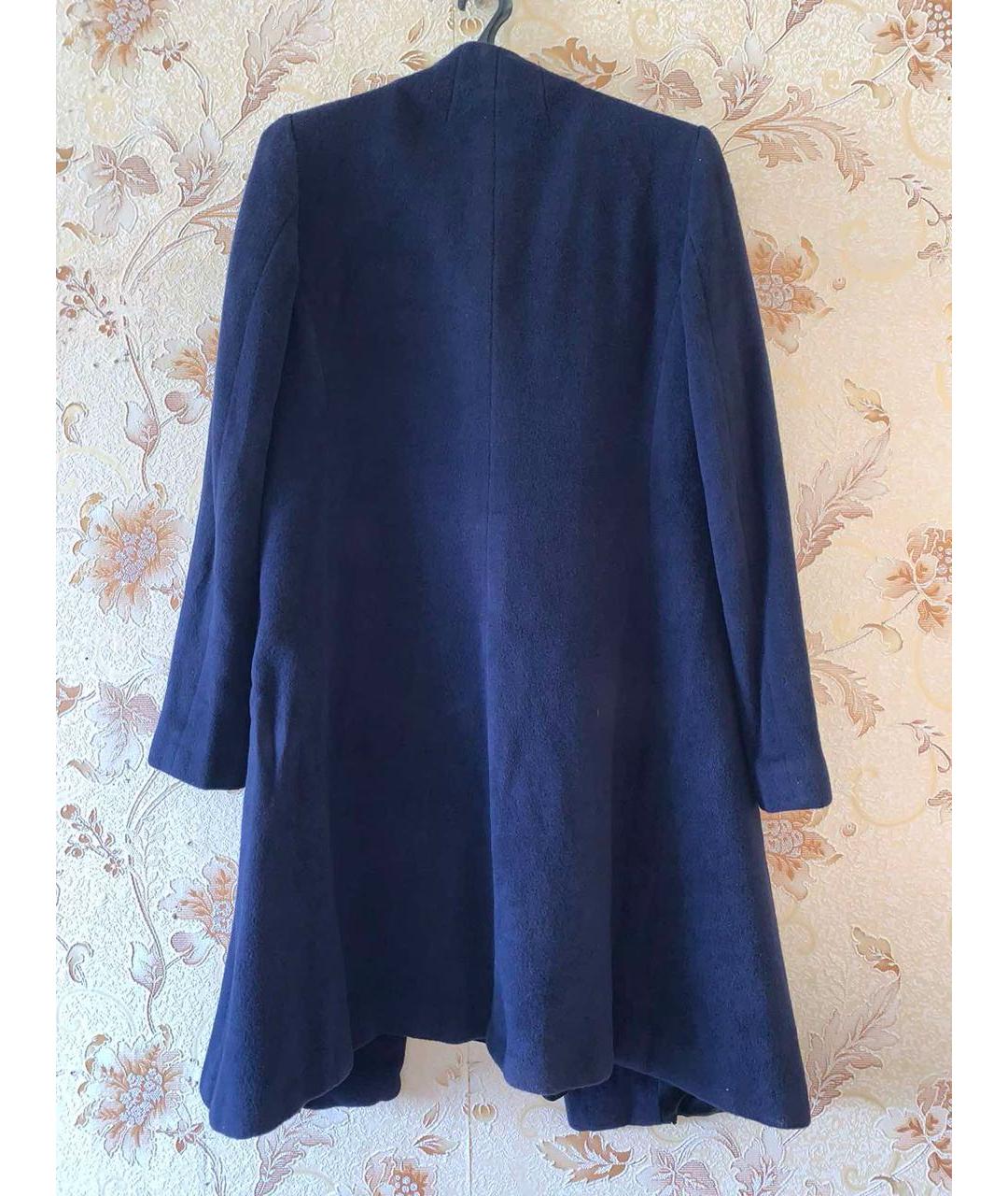 ARMANI COLLEZIONI Синее кашемировое пальто, фото 5