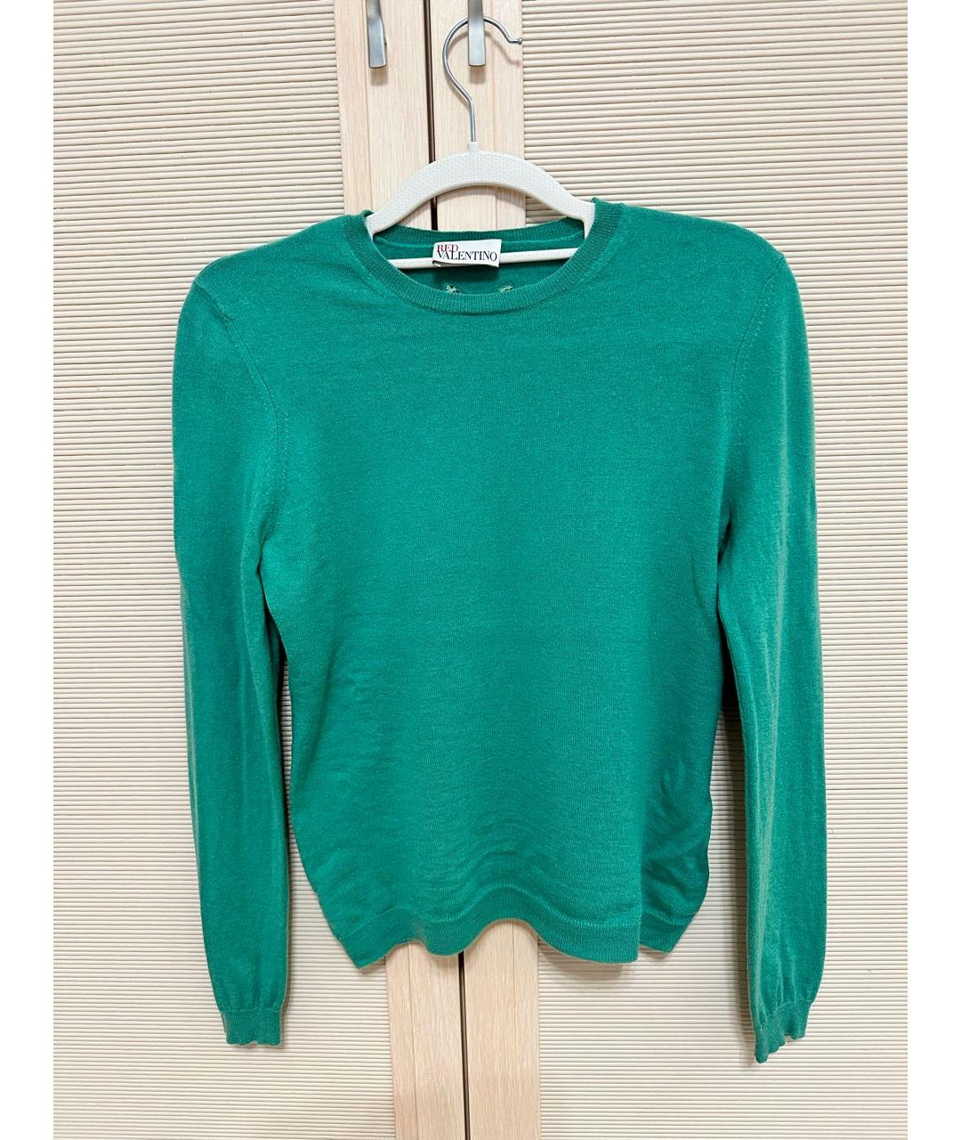 RED VALENTINO Зеленый кашемировый джемпер / свитер, фото 5