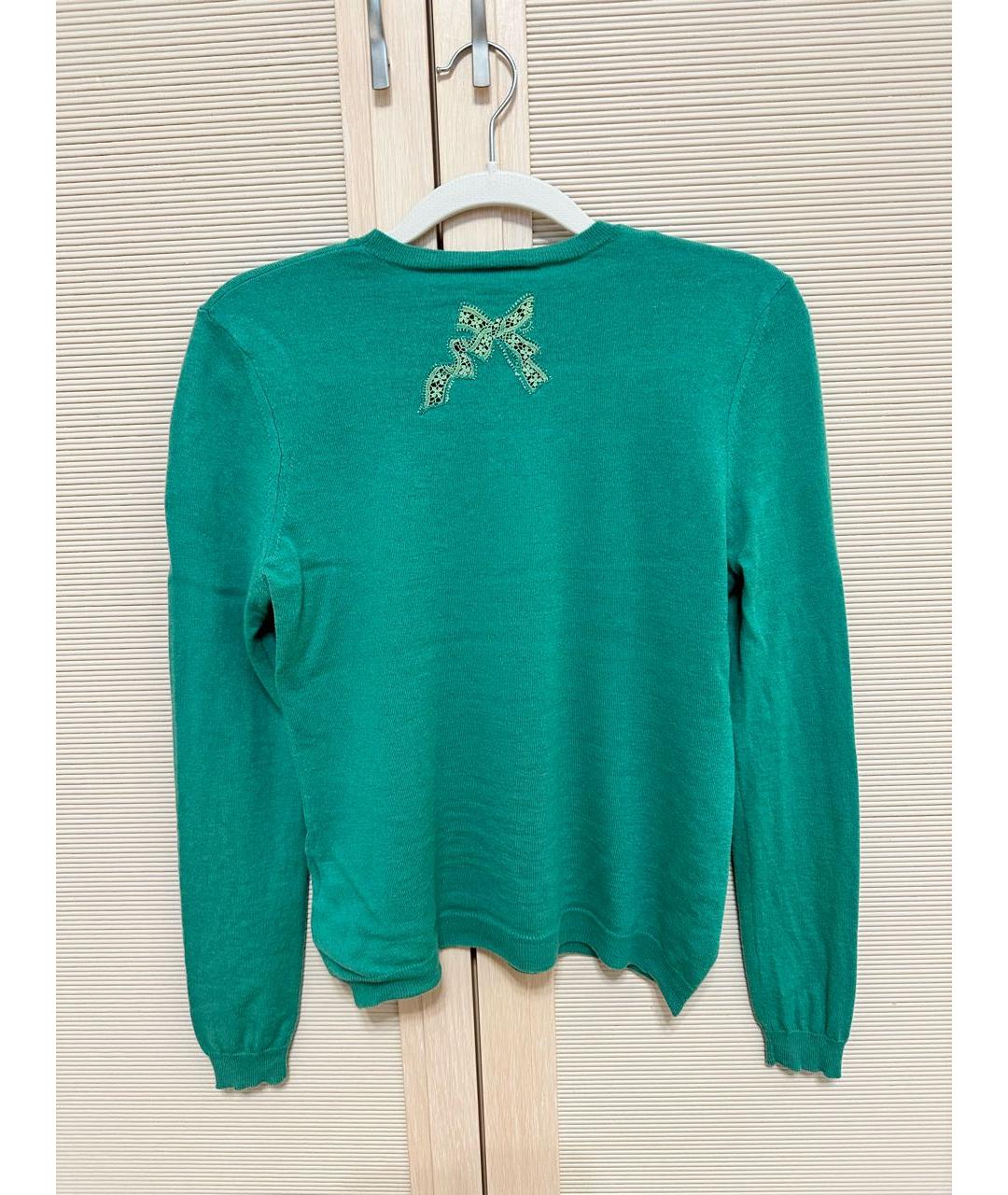 RED VALENTINO Зеленый кашемировый джемпер / свитер, фото 2