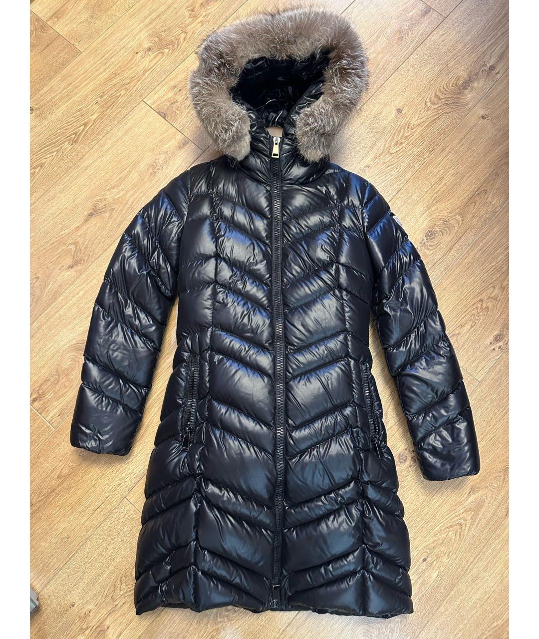 MONCLER Черный пуховик, фото 8