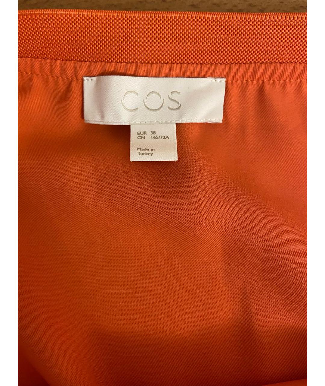 COS Оранжевая вискозная юбка макси, фото 3