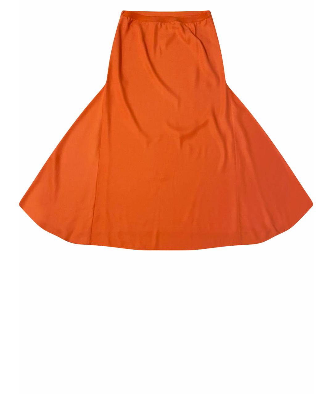 COS Оранжевая вискозная юбка макси, фото 1
