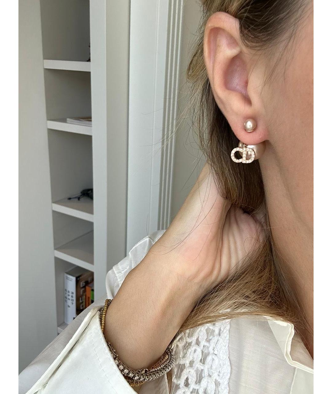 CHRISTIAN DIOR Золотые серьги, фото 3