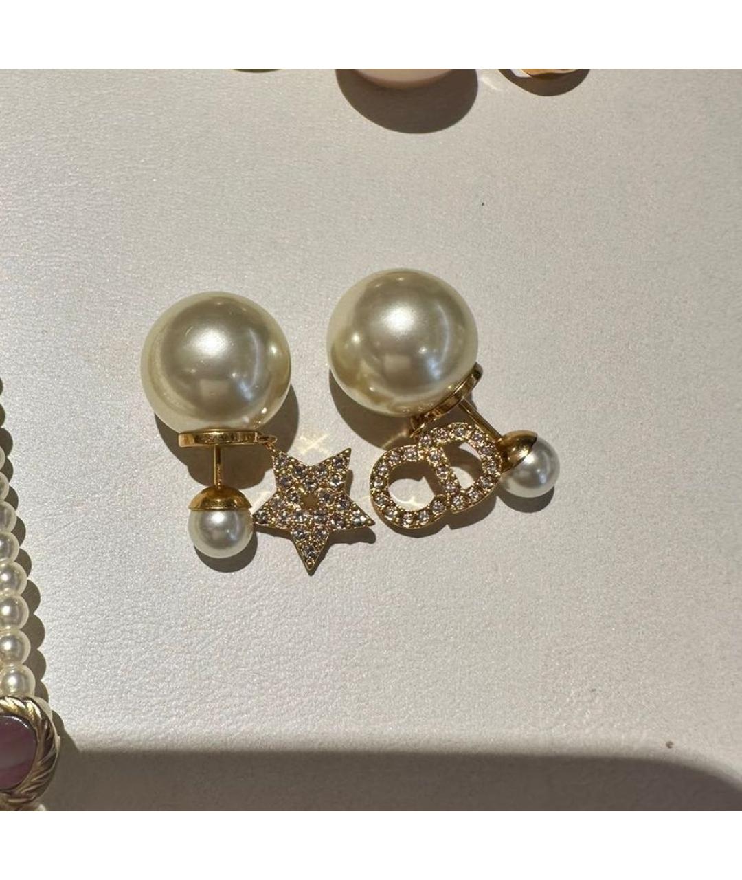 CHRISTIAN DIOR Золотые серьги, фото 4