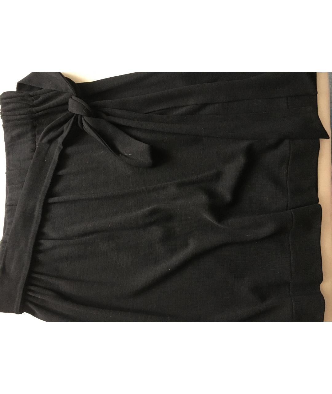 KENZO Черная шерстяная юбка мини, фото 4