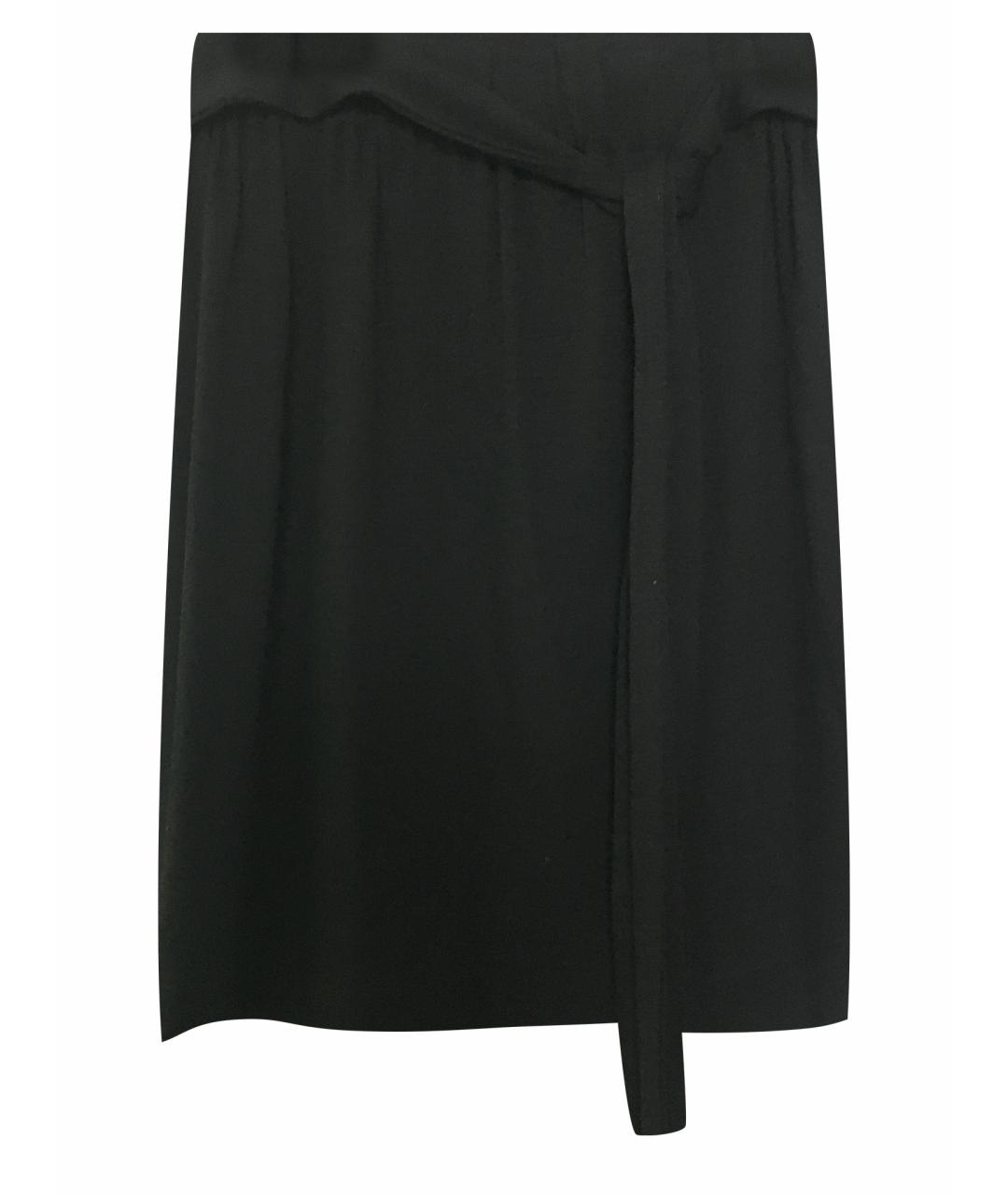 KENZO Черная шерстяная юбка мини, фото 1