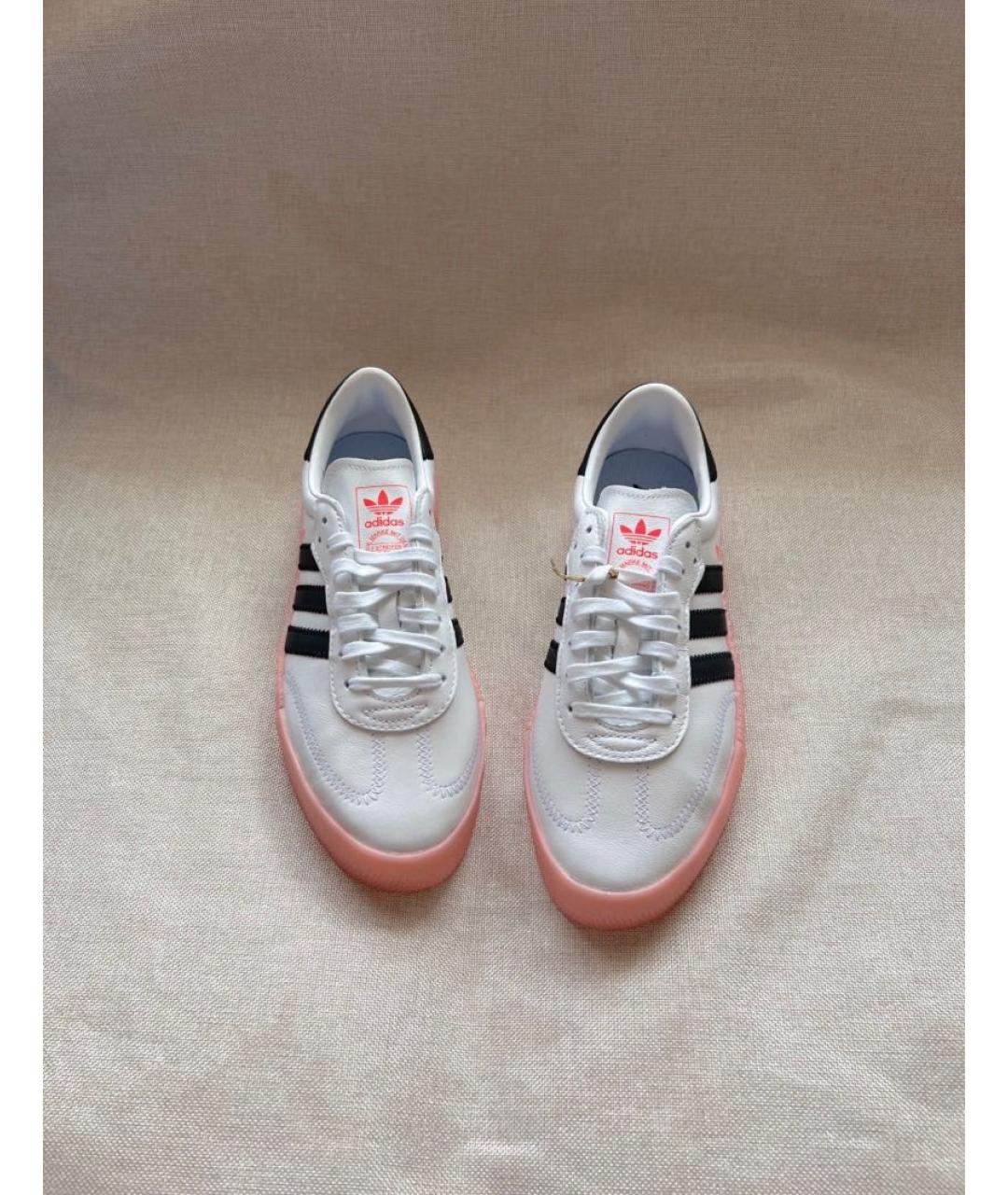 ADIDAS Белые кроссовки из искусственной кожи, фото 3