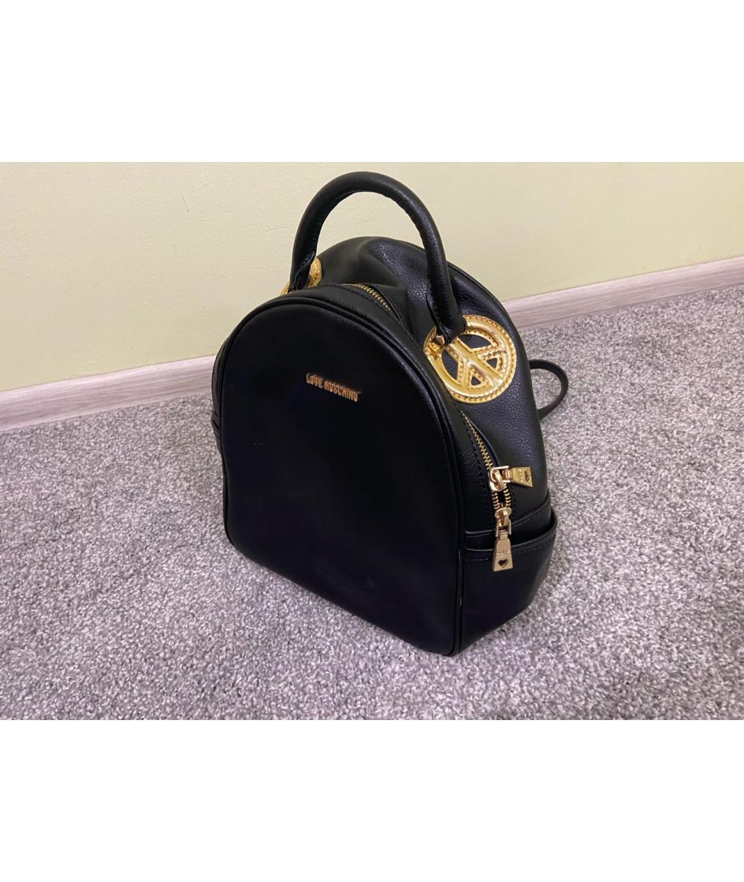 LOVE MOSCHINO Черный рюкзак, фото 6