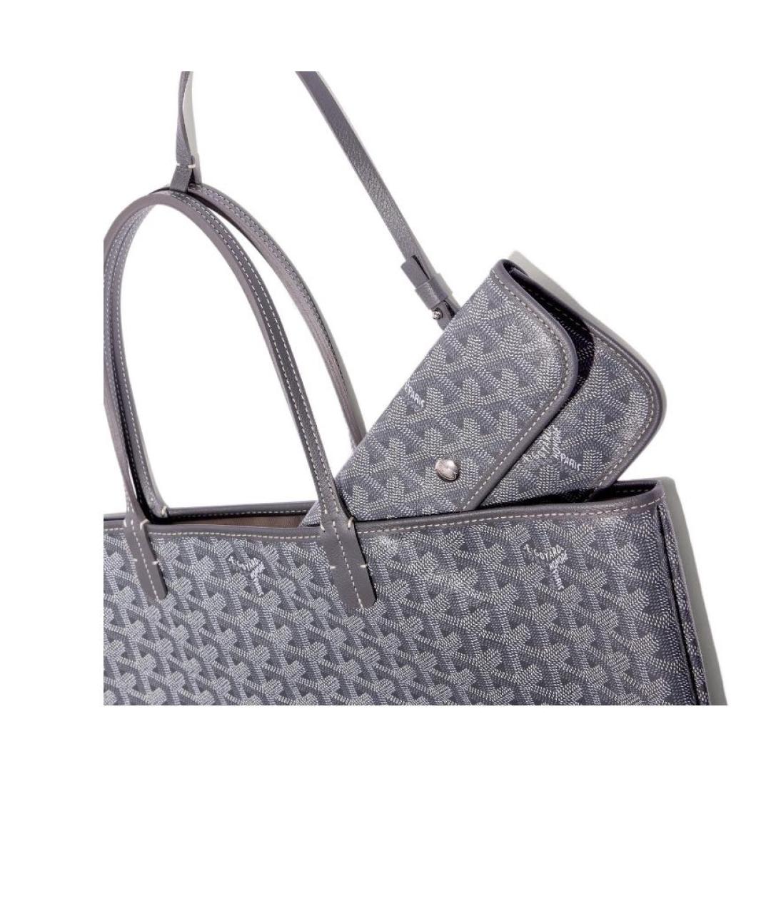 GOYARD Серая сумка через плечо, фото 4