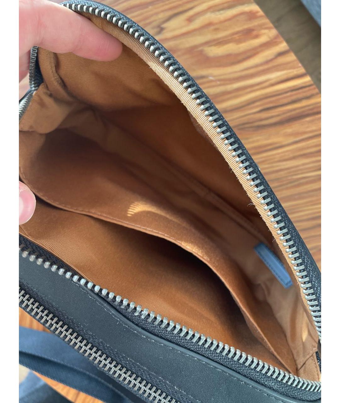 COACH Бежевая кожаная сумка на плечо, фото 5