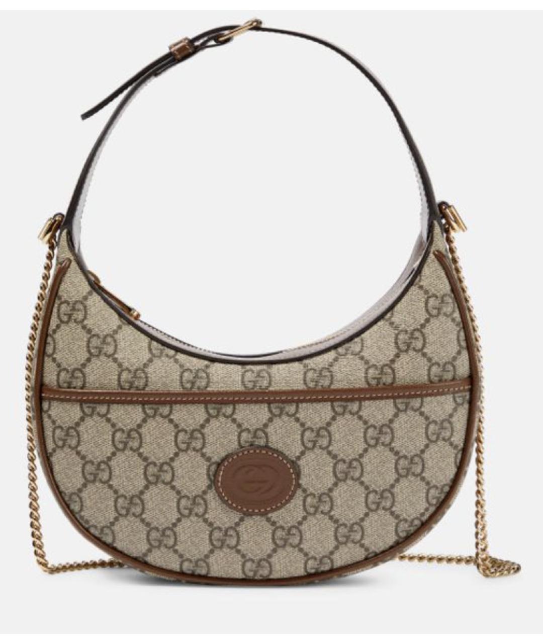 GUCCI Бежевая тканевая сумка через плечо, фото 7