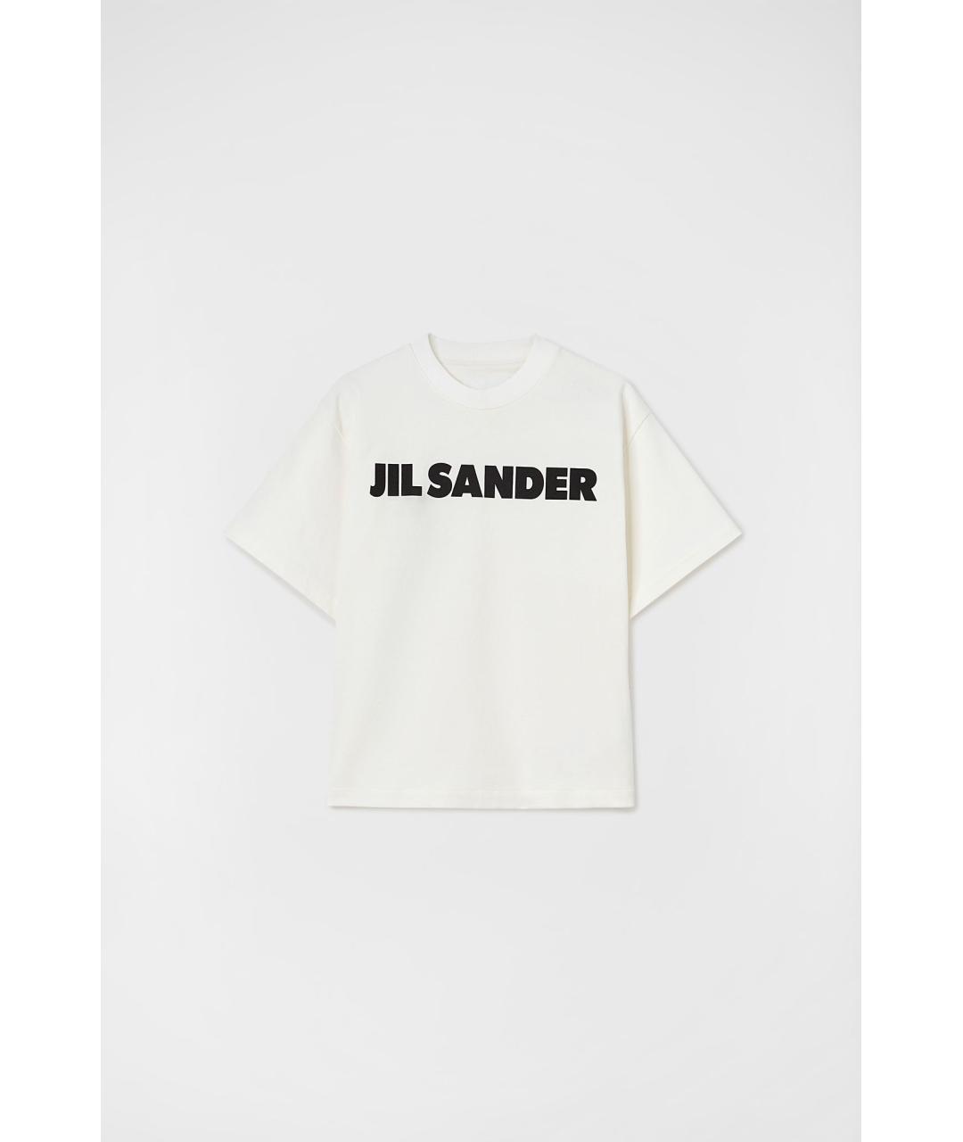 JIL SANDER Белая хлопковая футболка, фото 5