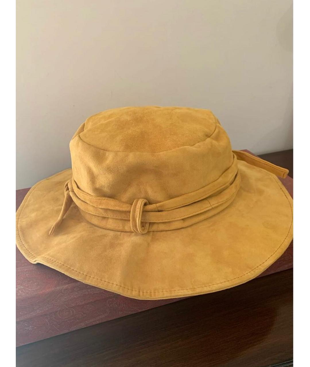 ETRO Горчичная бархатная шляпа, фото 3